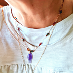 Collana Poisson Améthyste