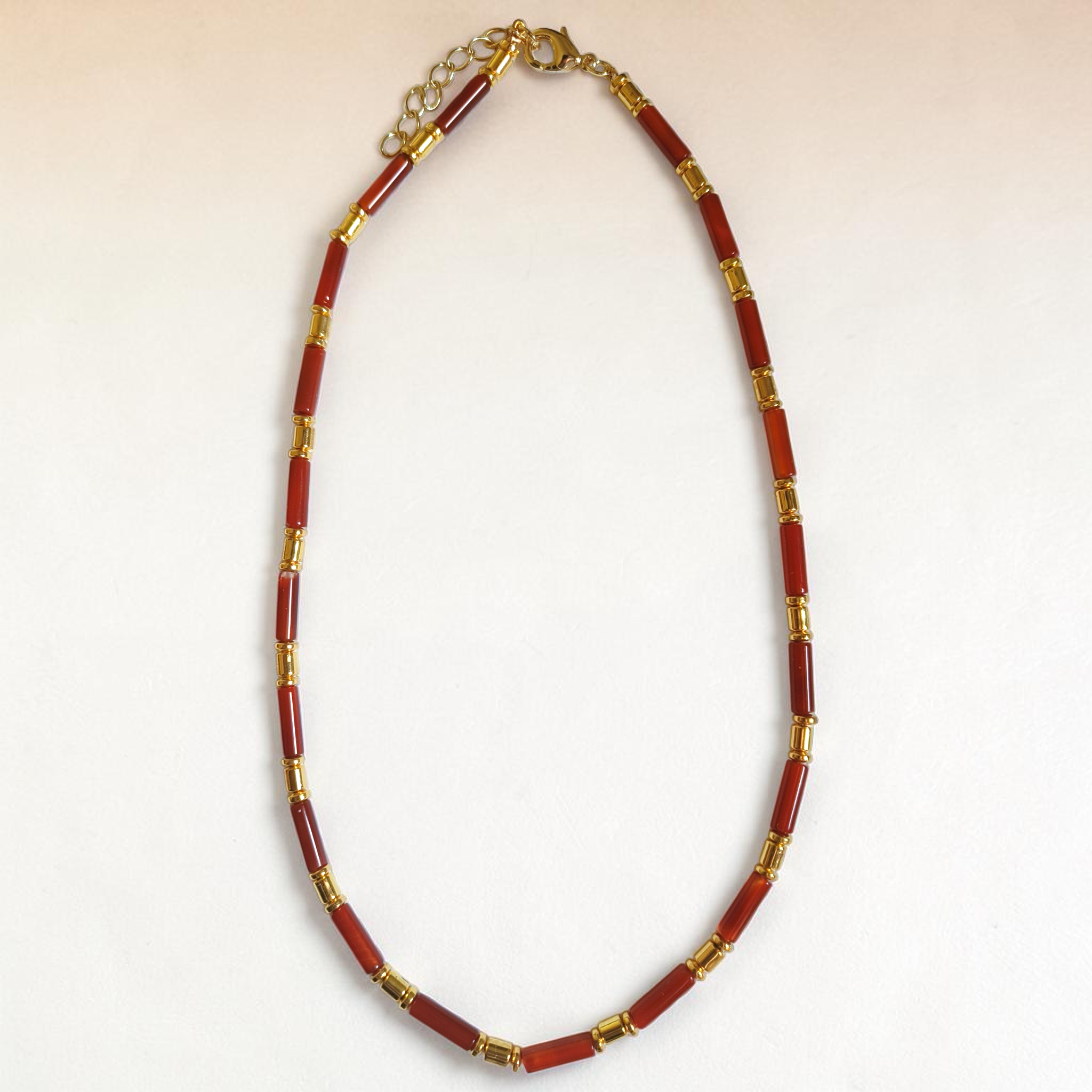 Collana Cornaline Dorée